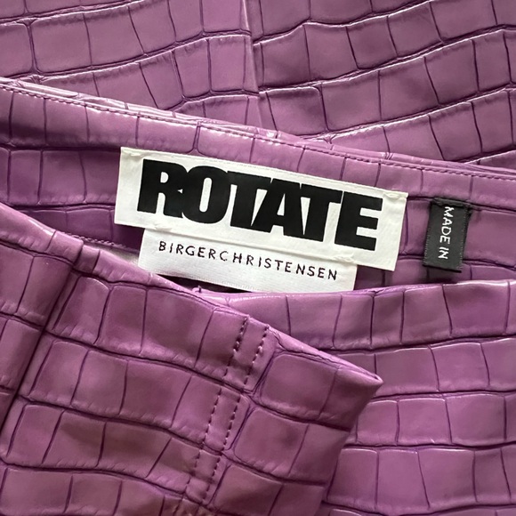 ROTATE Birger Christensen faux leather pants, US 4 - Picture 3 of 8